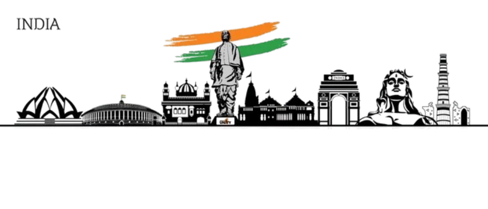 India Heritage Skyline